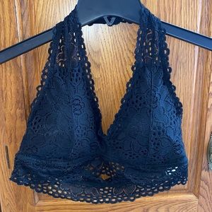black bralette with removable padding